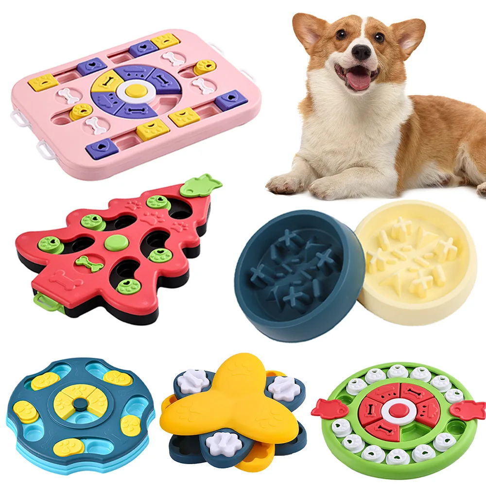 Dog Slow Feeder Puzzle Toy Interactive - Dozownik karmy Puppy IQ Powolne jedzenie