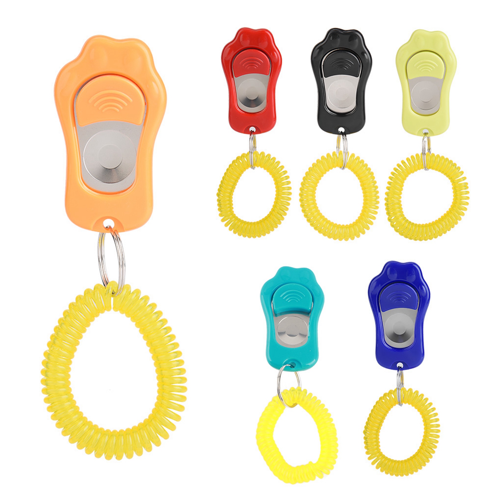 Dog Clicker Training With Wrist Strap - Regulowany kliker dla psów, kliker do
