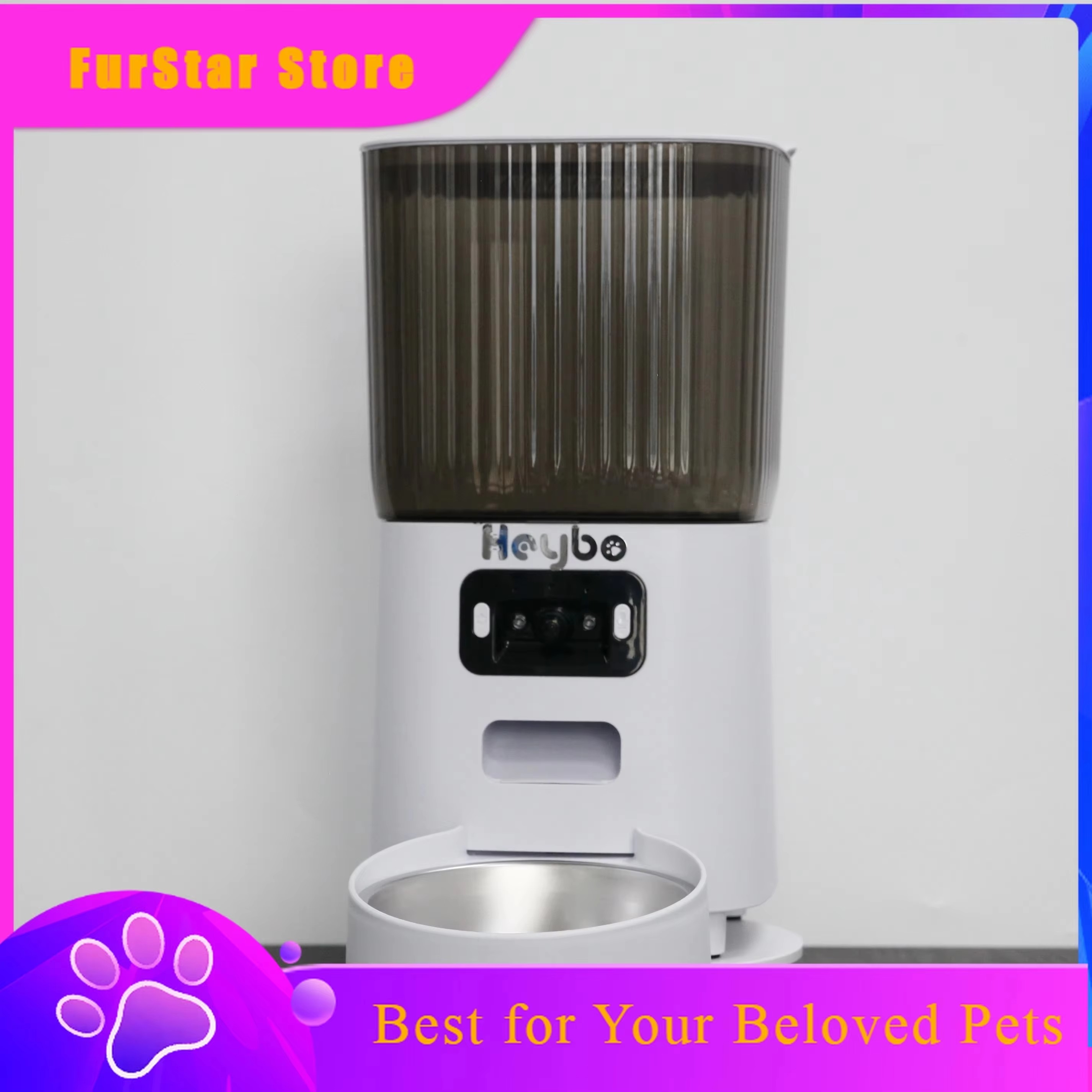 Smart Pet Feeder Camera 1080P Wifi - Automatyczny podajnik karmy dla kota FurStar5L