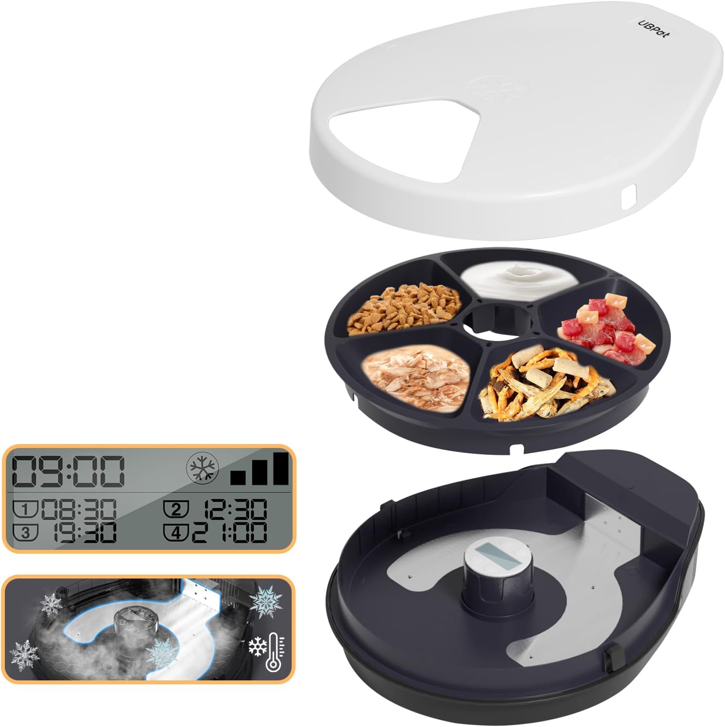 Wet Food Automatic Pet Feeder Refrigerated - Automatyczna podajarka do suchych i mokrych