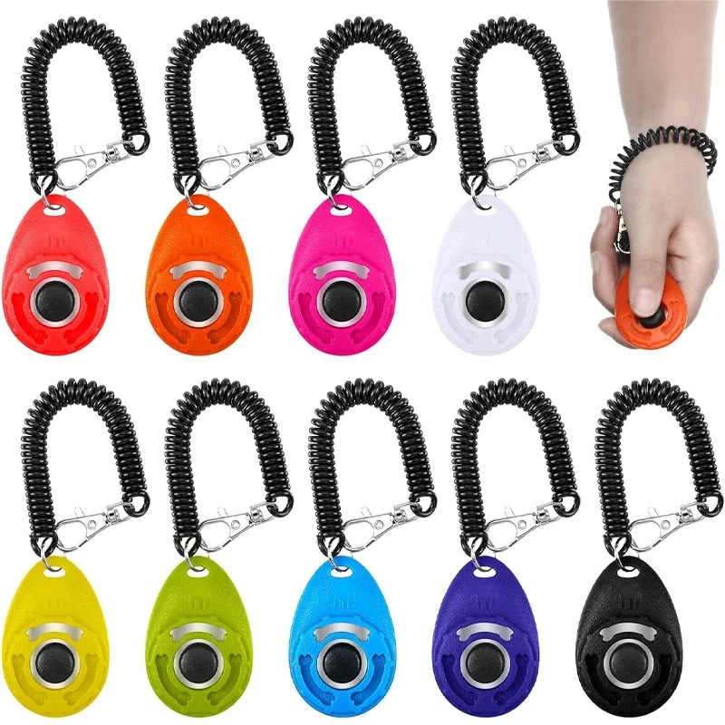 Dog Clicker Training With Wrist Strap - Kliker do tresury zwierząt z paskiem