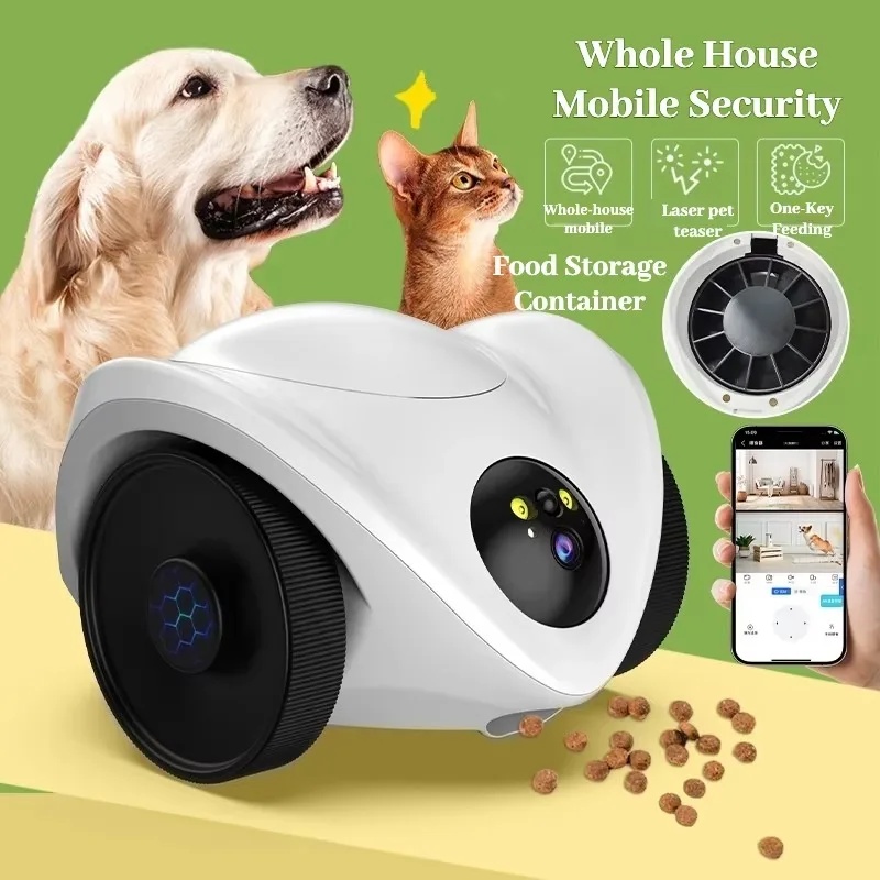 Pet Treat Dispenser Camera Interactive - Inteligentna zabawka dla zwierząt domowych w