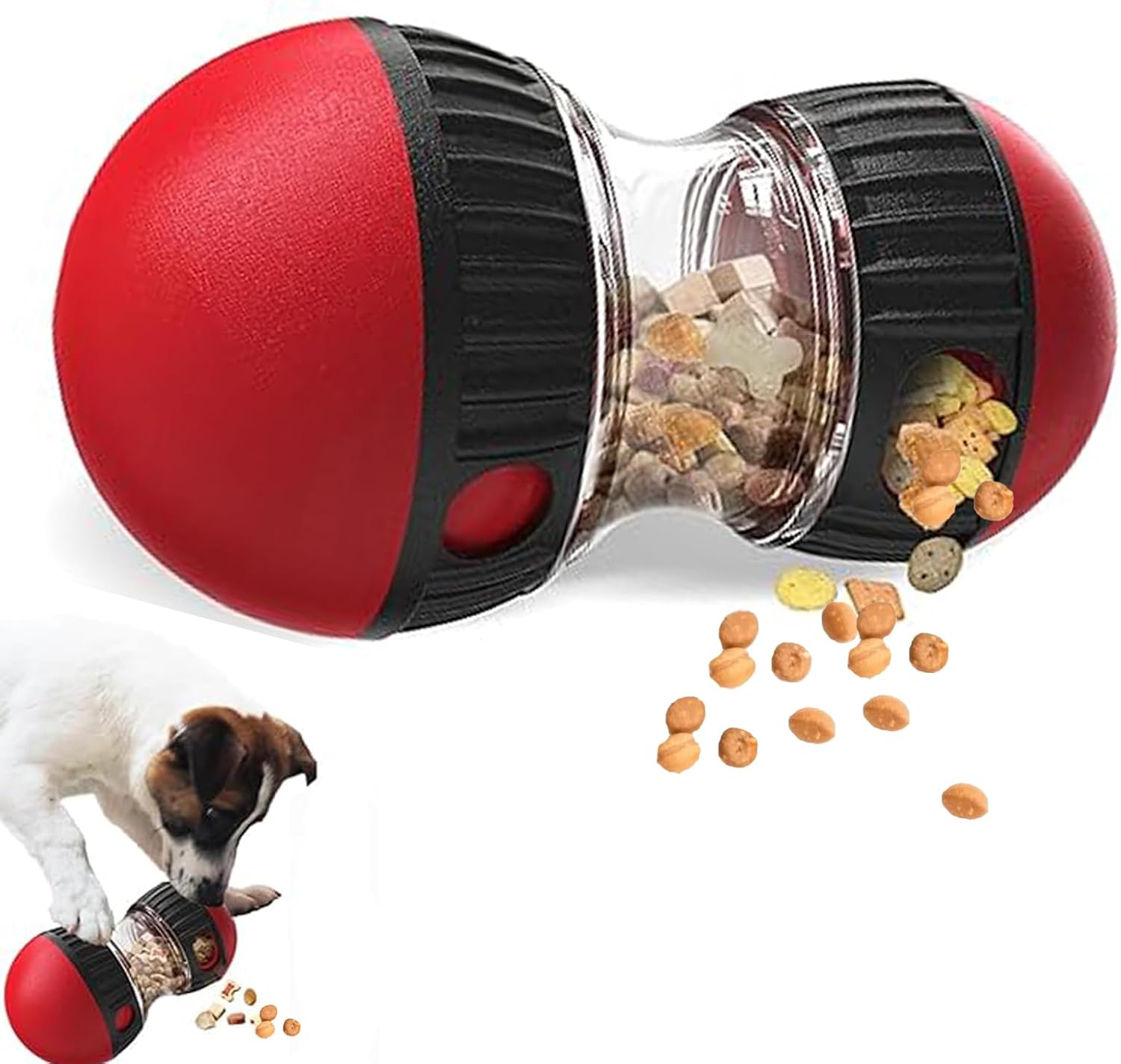 Dog Slow Feeder Puzzle Toy Interactive - Zabawki dla psów i regulowany piłka