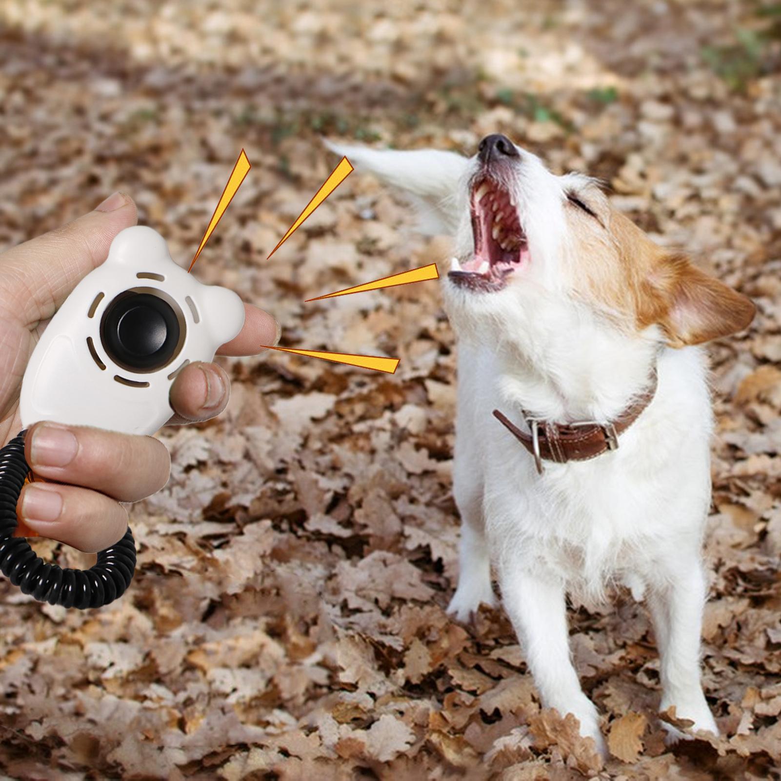 Dog Clicker Training With Wrist Strap - Kliker do treningu zwierząt, narzędzie do