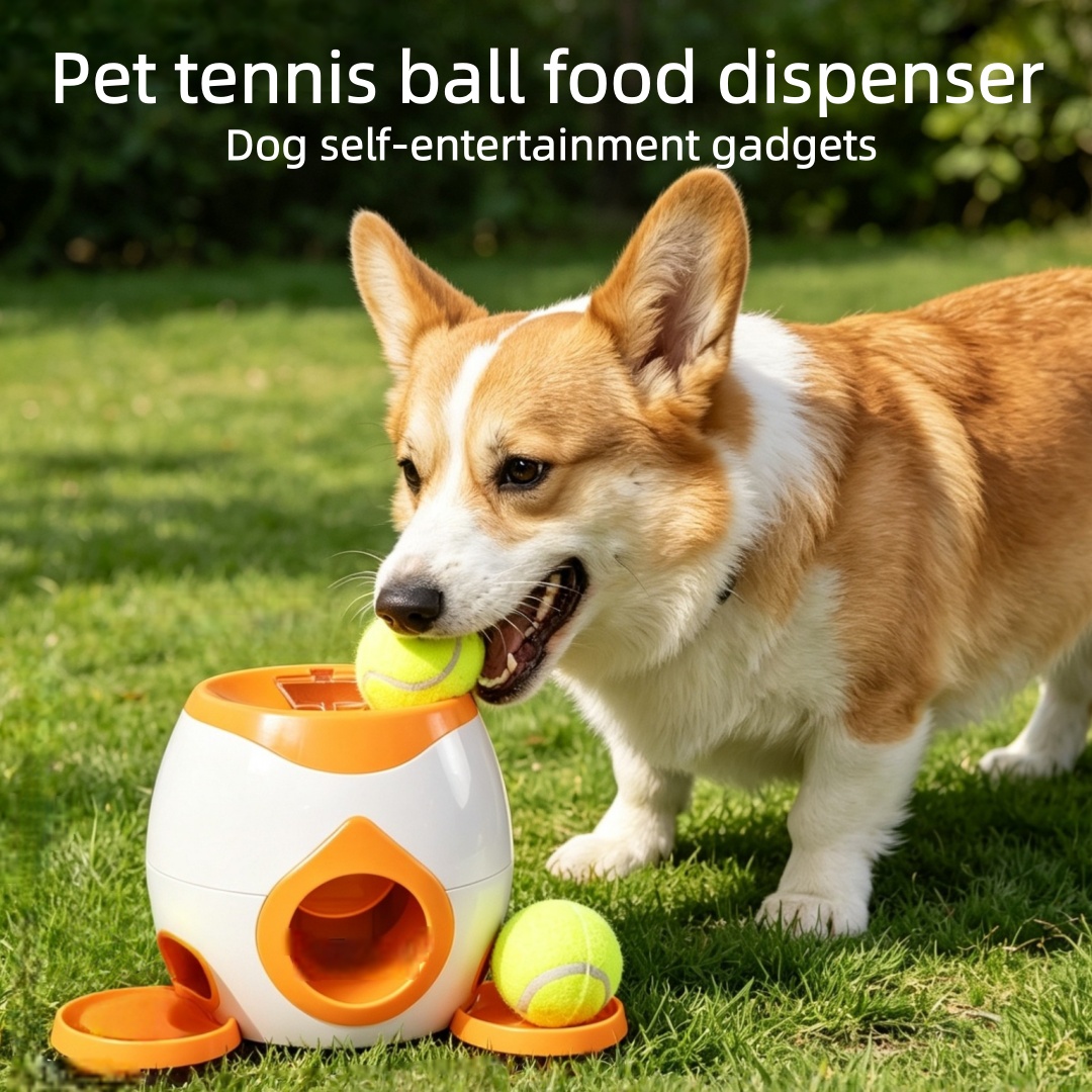 Dog Slow Feeder Puzzle Toy Interactive - Interaktywna zabawka w kształcie piłki tenisowej