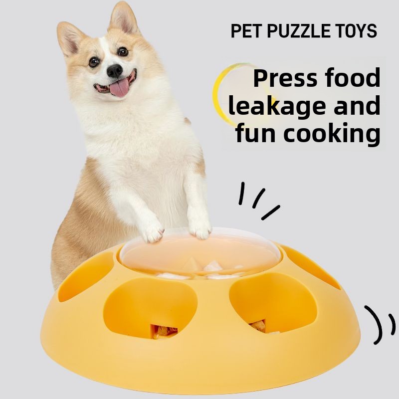 Dog Slow Feeder Puzzle Toy Interactive - Zabawki-puzzle dla psów, karmnik typu push,