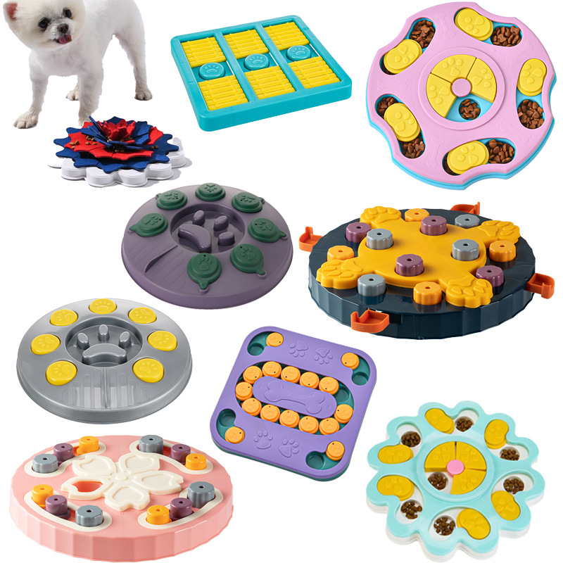 Dog Slow Feeder Puzzle Toy Interactive - Zabawki-łamigłówki dla psów, interaktywny podajnik wolnego