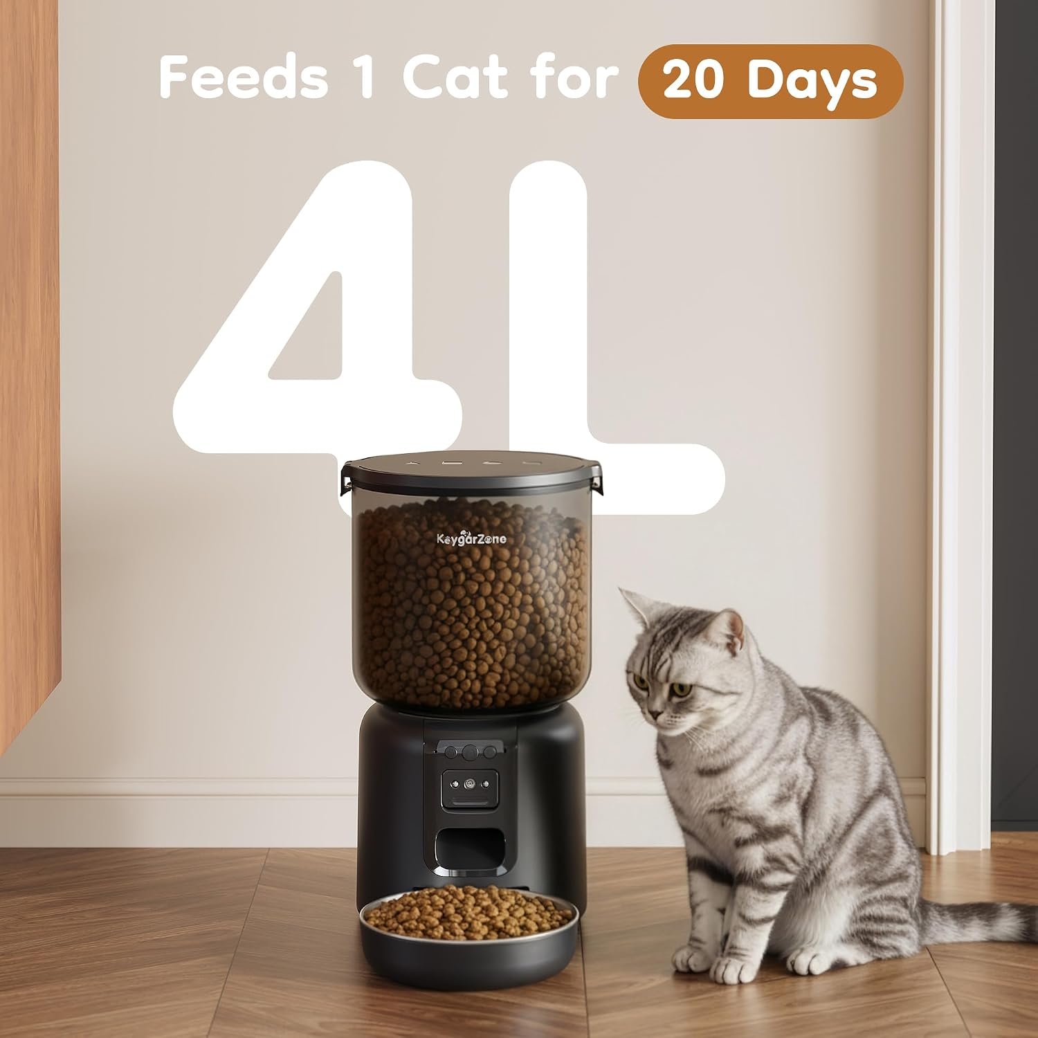 Smart Pet Feeder Camera 1080P Wifi - [Produkt dostępny w USA] Automatyczna karmnik