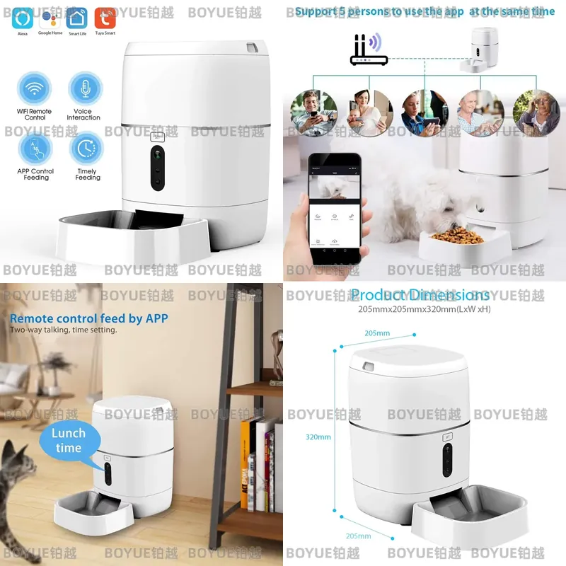 Smart Pet Feeder Camera 1080P Wifi - Automatyczny karmnik dla zwierząt RSH 1080P