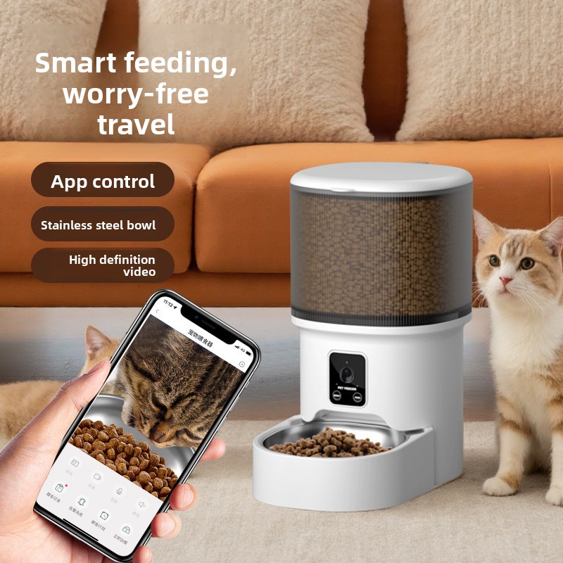 Timed Cat Dog Food Dispenser 4L - Inteligentny karmnik dla zwierząt HD 4L,