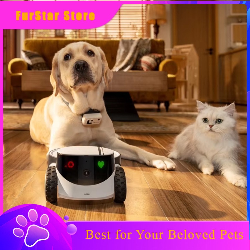 Pet Treat Dispenser Camera Interactive - FurStarROLA PetPal AI Robot Towarzysz dla