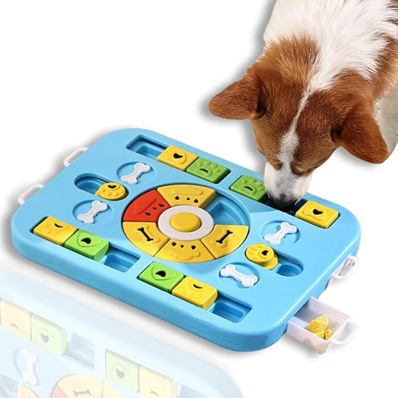 Dog Slow Feeder Puzzle Toy Interactive - Interaktywna zabawka-puzzle dla psów i kotów,
