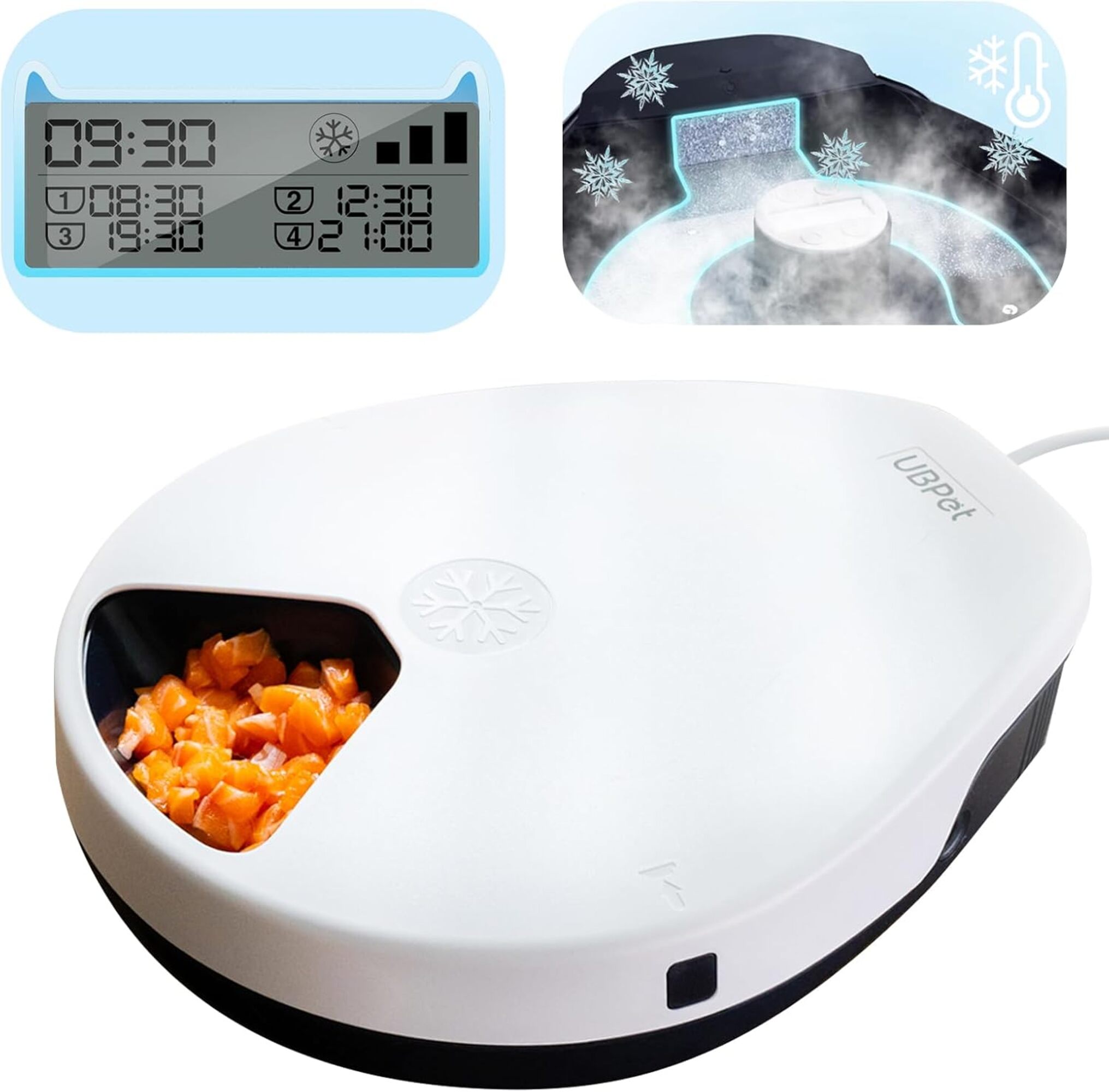 Wet Food Automatic Pet Feeder Refrigerated - Automatyczny podajnik karmy dla kota UBPET,