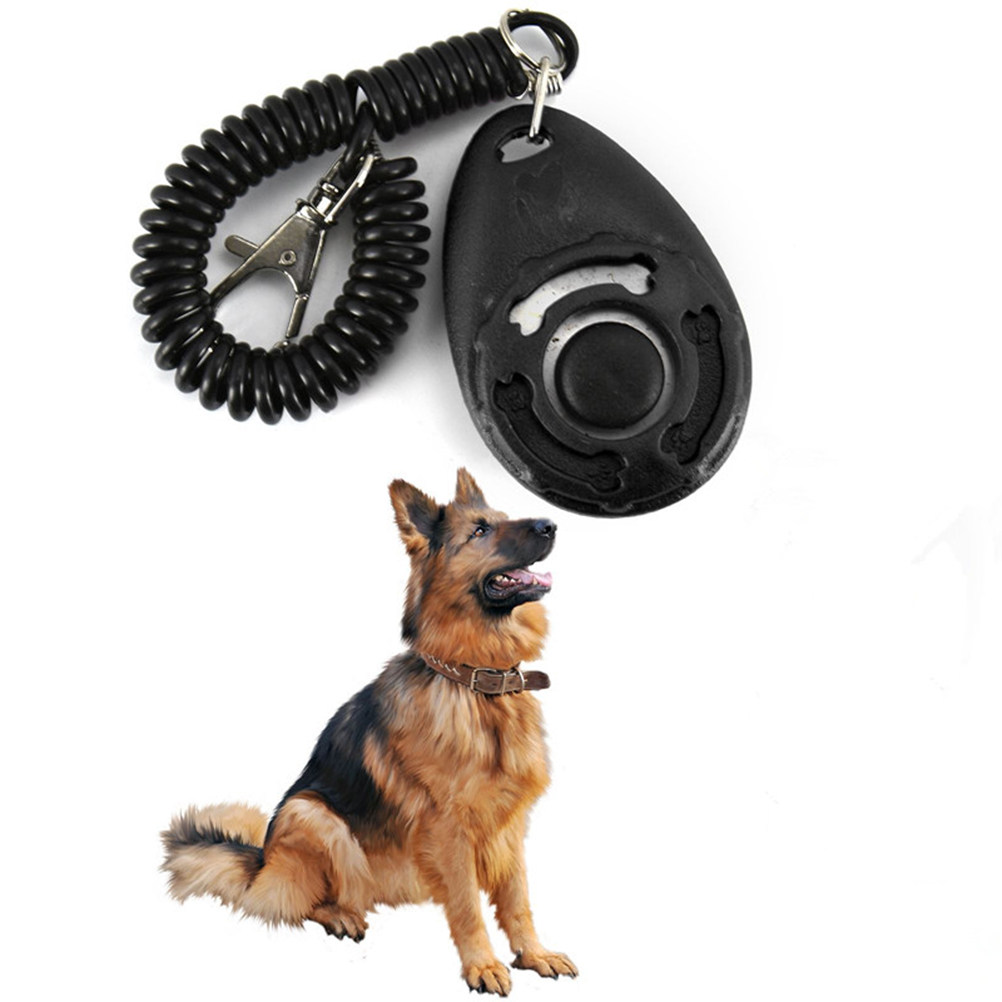 Dog Clicker Training With Wrist Strap - 4 sztuki – duże przyciskowe klikery