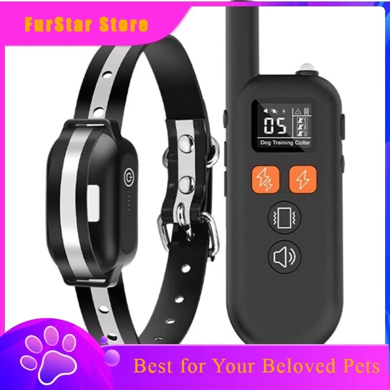Dog Training Collar Remote 1000M Beep - Obroża treningowa FurStarDog z pilotem, tryby