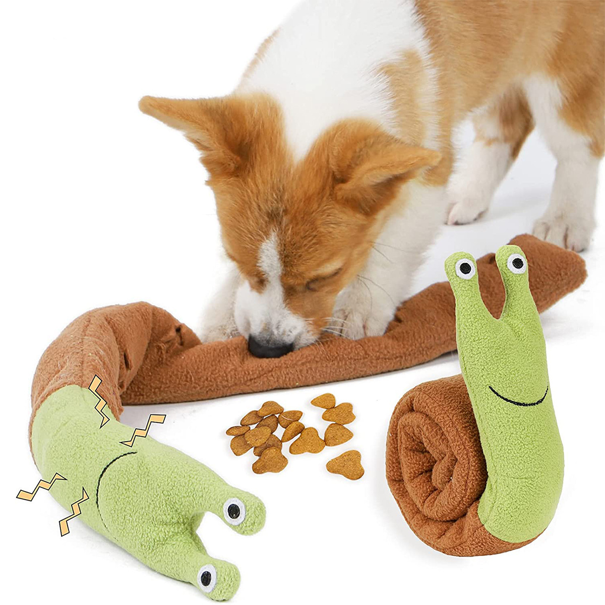 Dog Slow Feeder Puzzle Toy Interactive - Pies Kot Ślimak Zabawka do węszenia