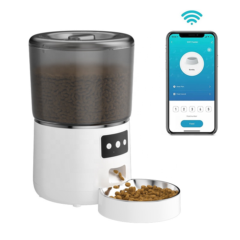 Timed Cat Dog Food Dispenser 4L - Inteligentny automatyczny podajnik karmy dla kotów