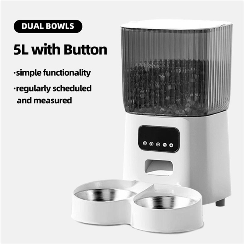 Automatyczny karmnik dla zwier – Automatic Pet Feeder Dual Bowl Stainless recenzja i cena