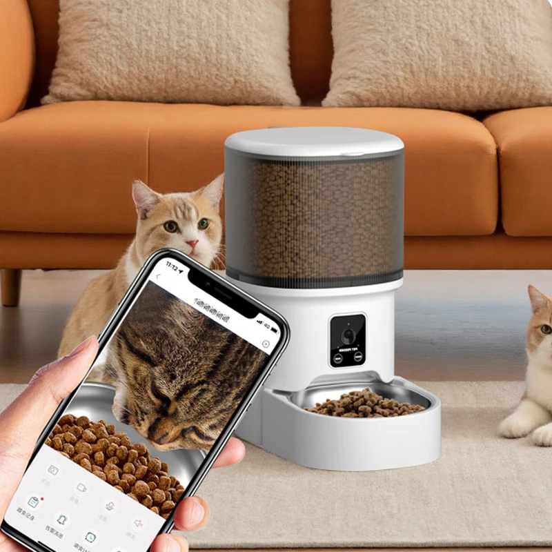 Automatyczny podajnik karmy dl – Timed Cat Dog Food Dispenser 4L recenzja i cena