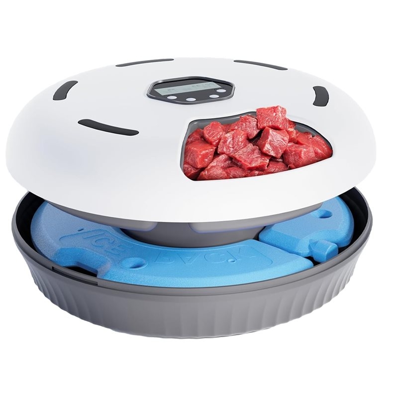 Cichy automatyczny karmnik dla – Wet Food Automatic Pet Feeder Refrigerated recenzja i cena