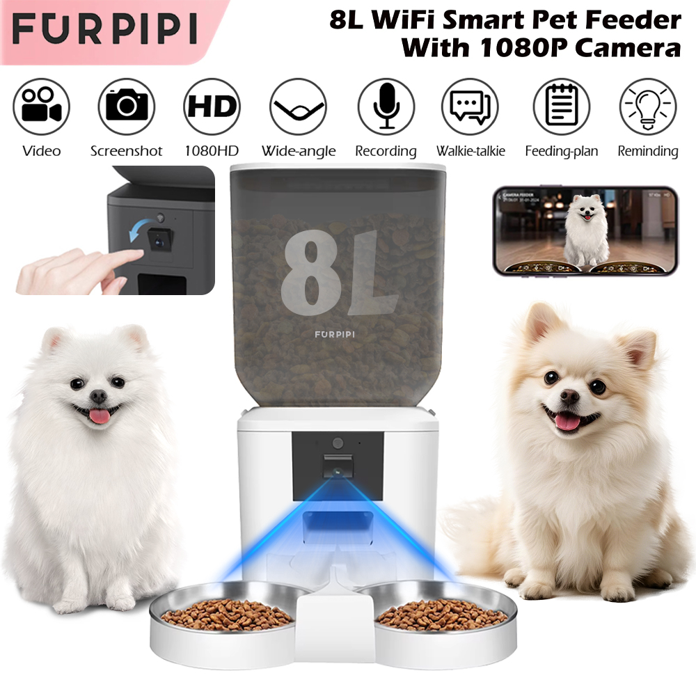 Automatyczny podajnik karmy dl – Smart Pet Feeder Camera 1080P Wifi recenzja i cena