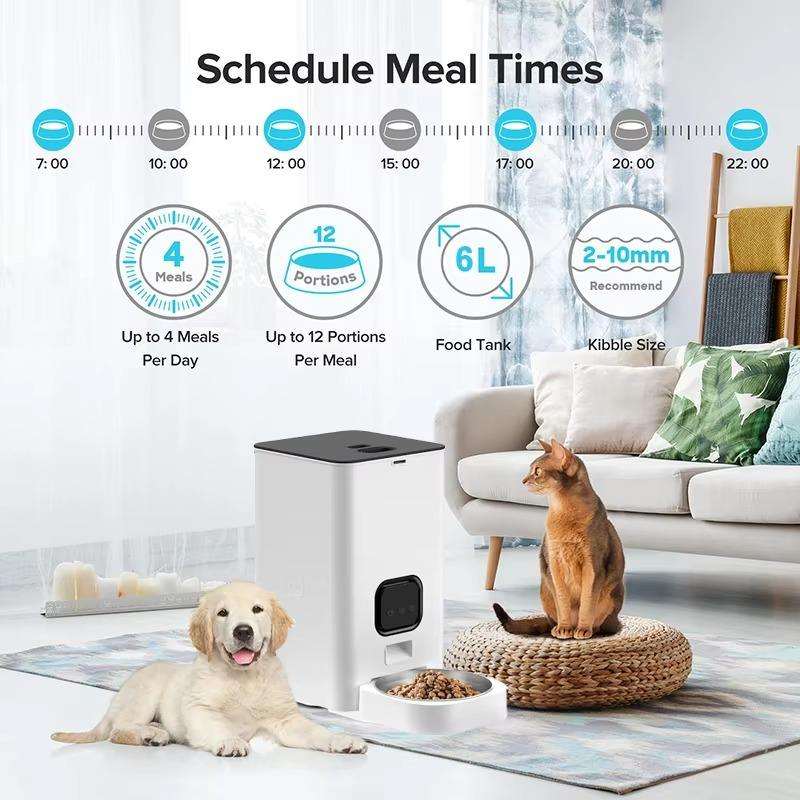 Automatyczny podajnik karmy dl – Automatic Pet Feeder Dual Bowl Stainless recenzja i cena