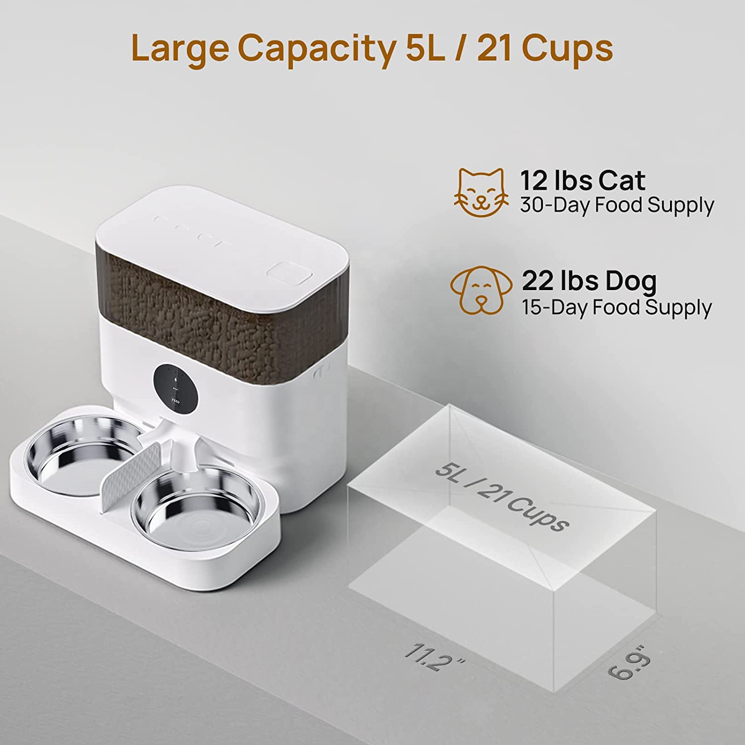 Inteligentne miski dla zwierzą – Automatic Pet Feeder Dual Bowl Stainless recenzja i cena