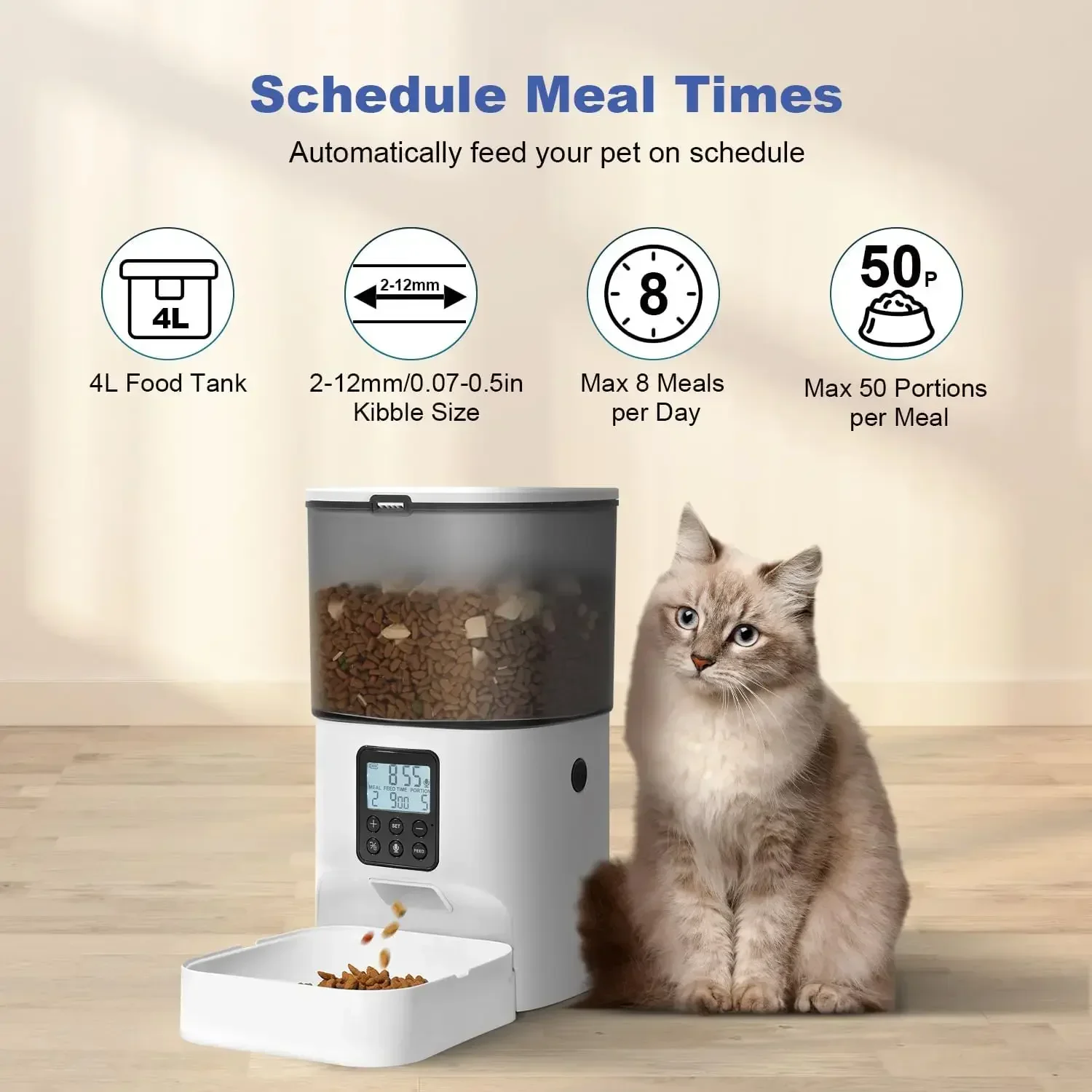 ANDOLL HOME – automatyczna pod – Timed Cat Dog Food Dispenser 4L recenzja i cena