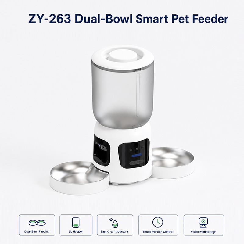 Automatyczna, inteligentna kar – Automatic Pet Feeder Dual Bowl Stainless recenzja i cena