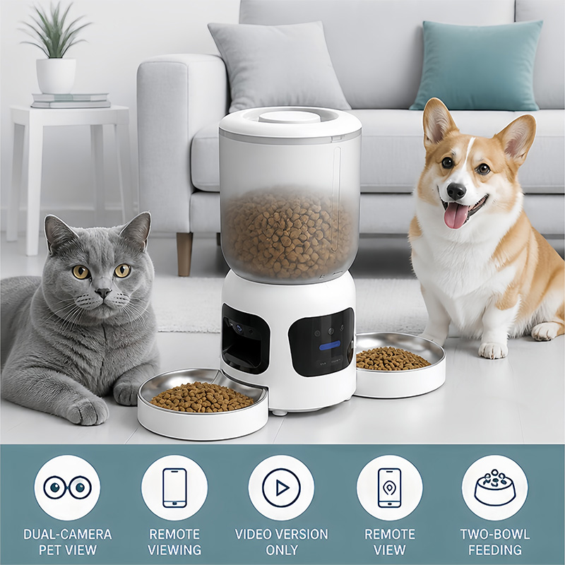 Automatyczna, inteligentna kar – Automatic Pet Feeder Dual Bowl Stainless recenzja i cena