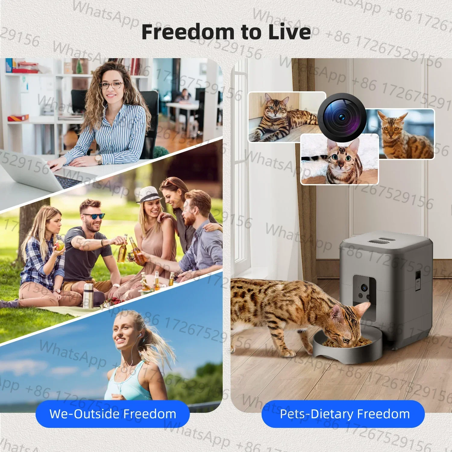 Automatyczny podajnik karmy dl – Smart Pet Feeder Camera 1080P Wifi recenzja i cena