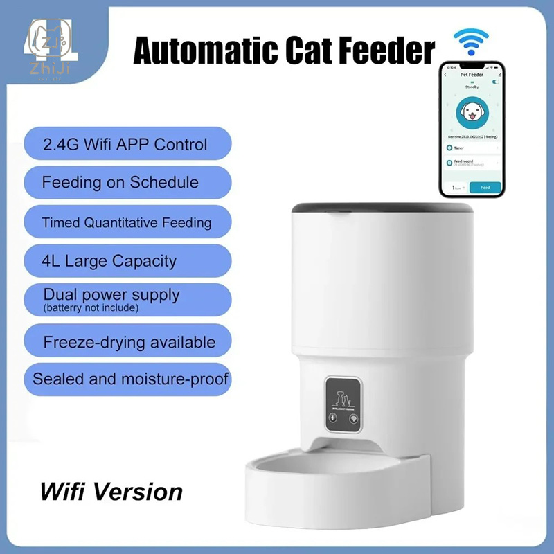 Automatyczny podajnik karmy dl – Timed Cat Dog Food Dispenser 4L recenzja i cena