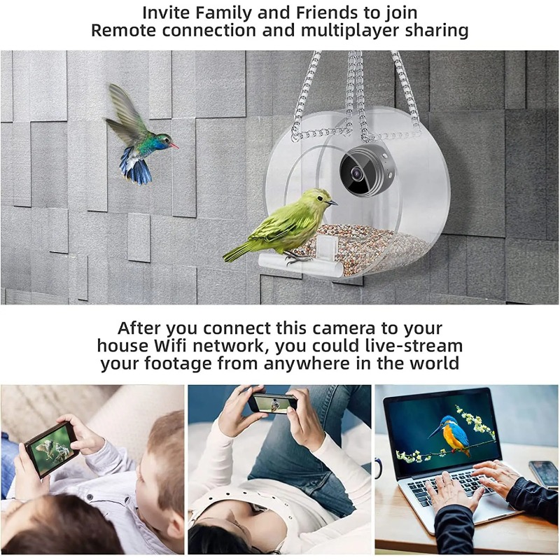 Inteligentny mini karmnik dla  – Smart Pet Feeder Camera 1080P Wifi recenzja i cena