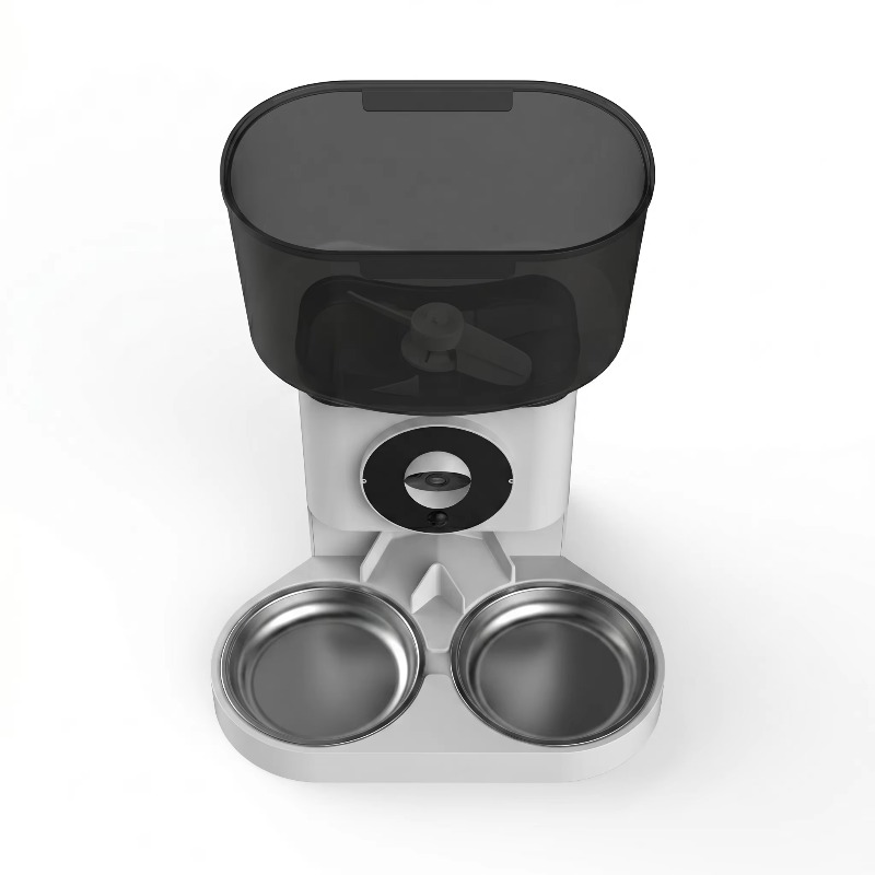 Wielokolorowy, inteligentny po – Automatic Pet Feeder Dual Bowl Stainless recenzja i cena