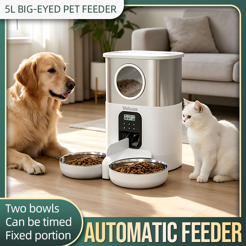Automatyczna podajarka karmy d – Automatic Pet Feeder Dual Bowl Stainless recenzja i cena