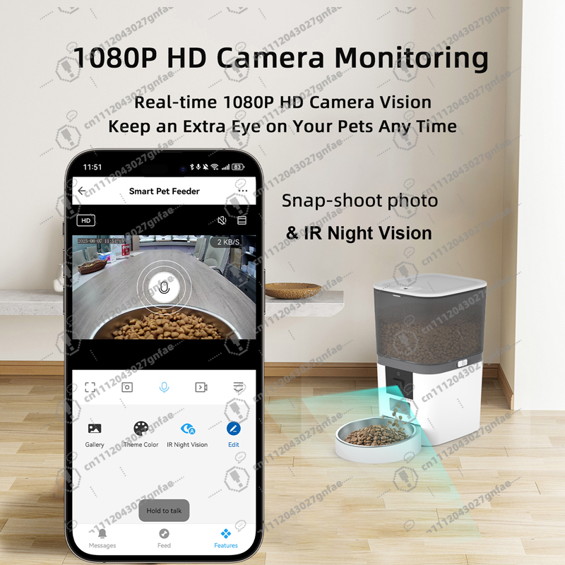 Inteligentny podajnik automaty – Smart Pet Feeder Camera 1080P Wifi recenzja i cena