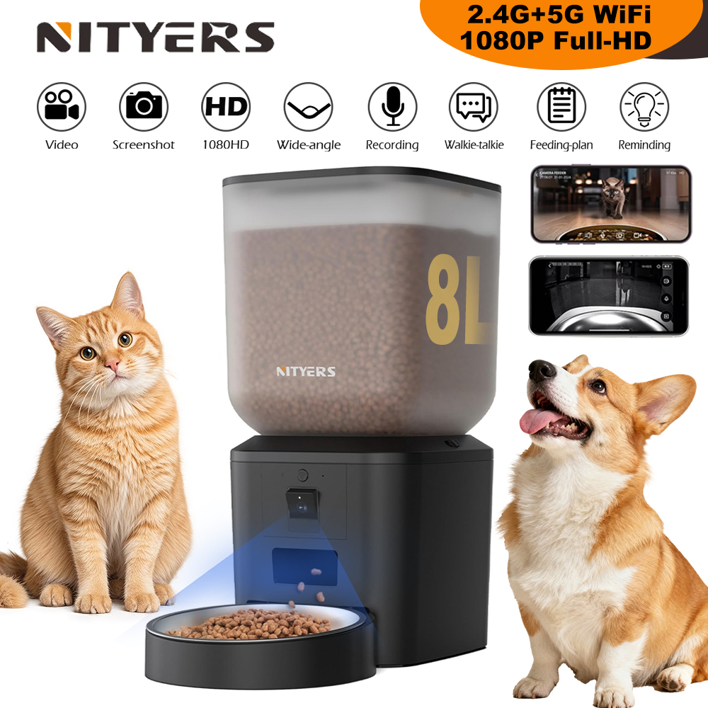 Automatyczny podajnik karmy dl – Smart Pet Feeder Camera 1080P Wifi recenzja i cena