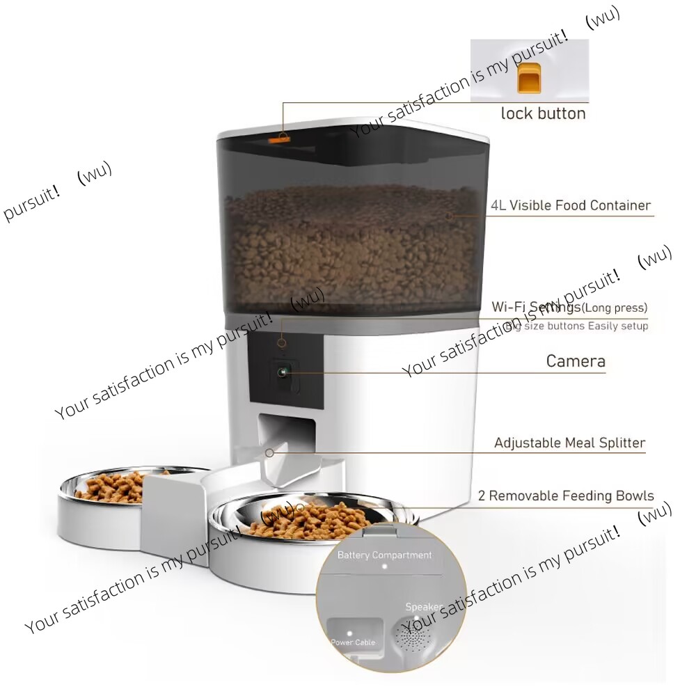 Automatyczny podajnik karmy dl – Timed Cat Dog Food Dispenser 4L recenzja i cena