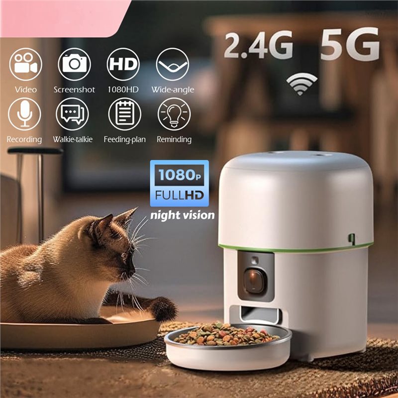 Inteligentny dozownik karmy dl – Smart Pet Feeder Camera 1080P Wifi recenzja i cena