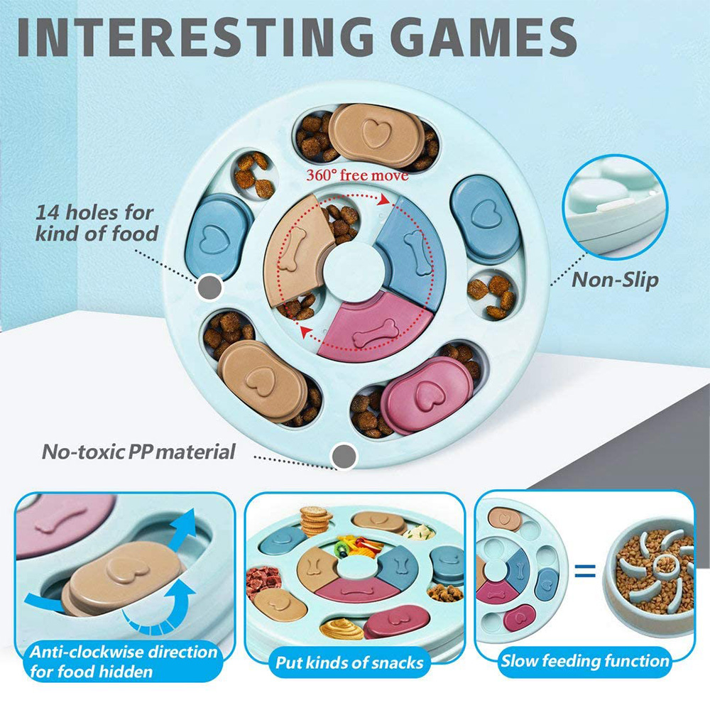 Pies Puzzle zabawki miska dla  – Dog Slow Feeder Puzzle Toy Interactive recenzja i cena
