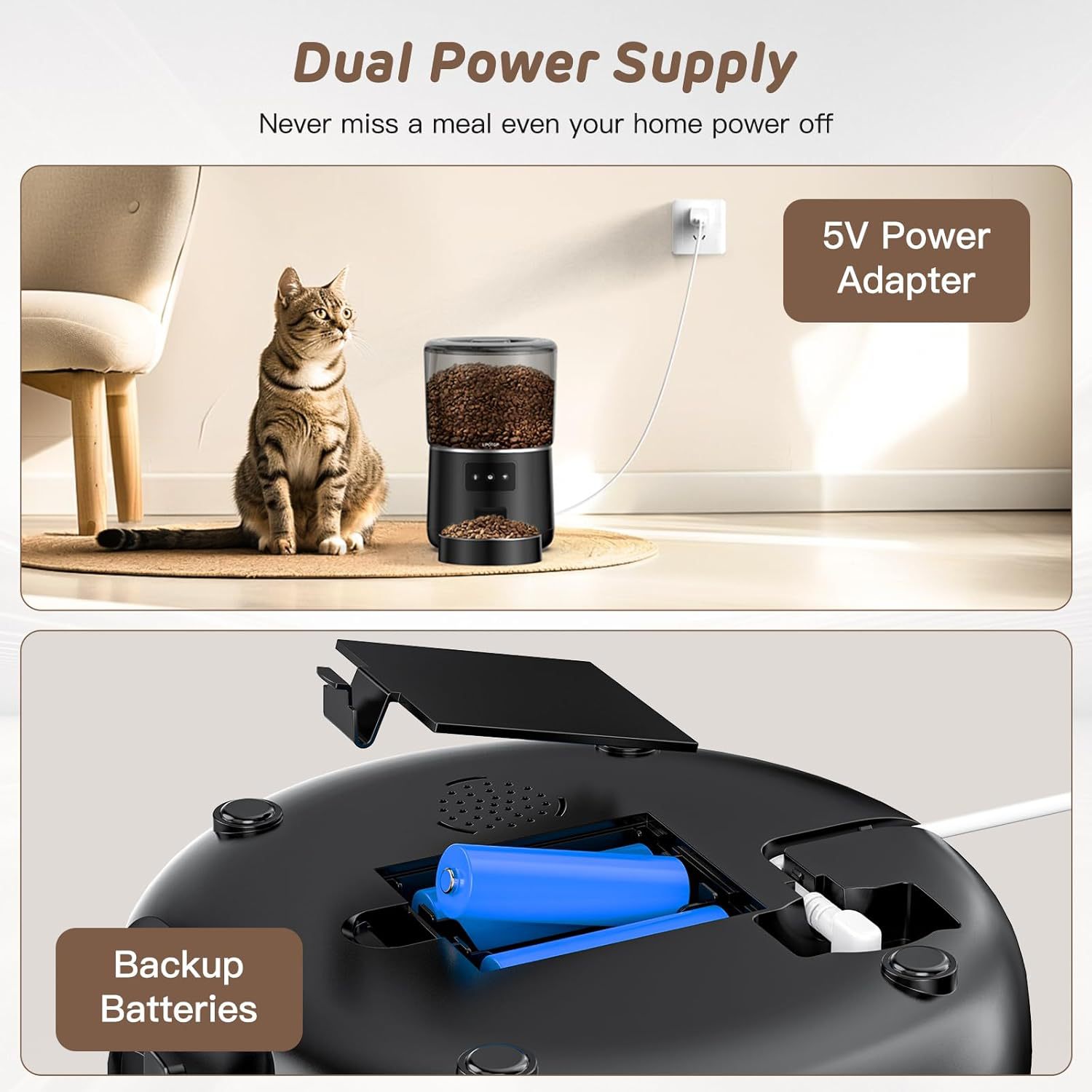 Inteligentny automat do karmie – Timed Cat Dog Food Dispenser 4L recenzja i cena