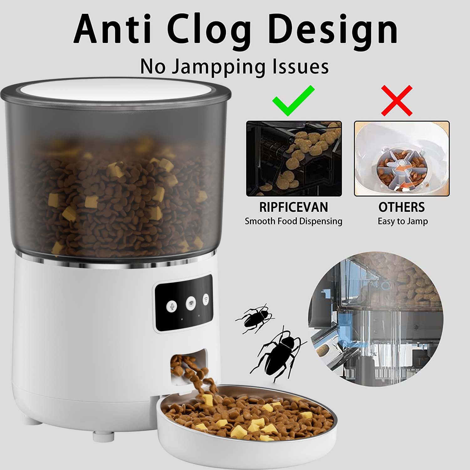 Automatyczny podajnik karmy dl – Timed Cat Dog Food Dispenser 4L recenzja i cena