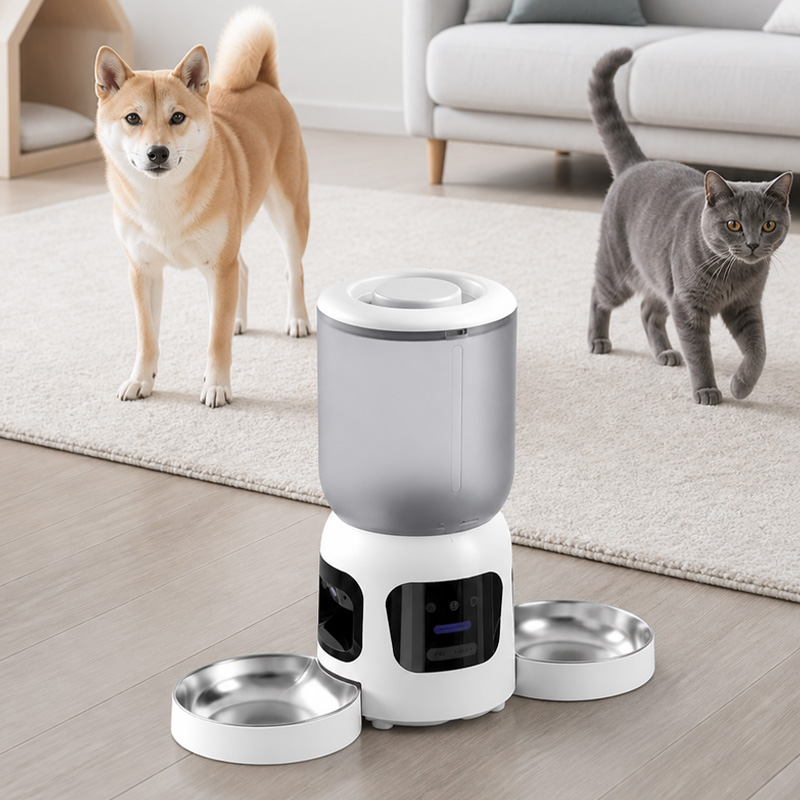 Inteligentna automatyczna karm – Automatic Pet Feeder Dual Bowl Stainless recenzja i cena