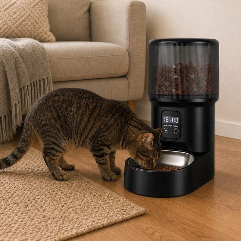 Inteligentna automatyczna karm – Timed Cat Dog Food Dispenser 4L recenzja i cena